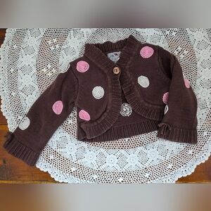 Vintage Y2K ONE KID Polka Dot Cardigan